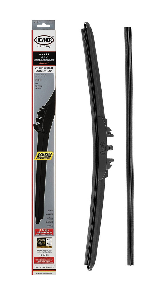 HEYNER υαλοκαθαριστήρας αυτοκινήτου 090000 με ανταλλακτικό λάστιχο, 500mm