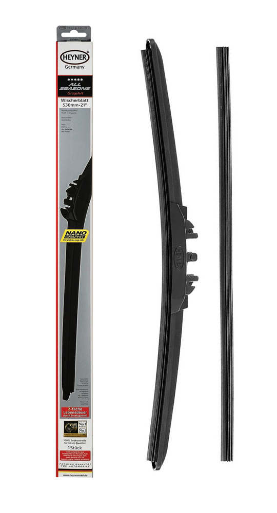 HEYNER υαλοκαθαριστήρας αυτοκινήτου 091000 με ανταλλακτικό λάστιχο, 530mm