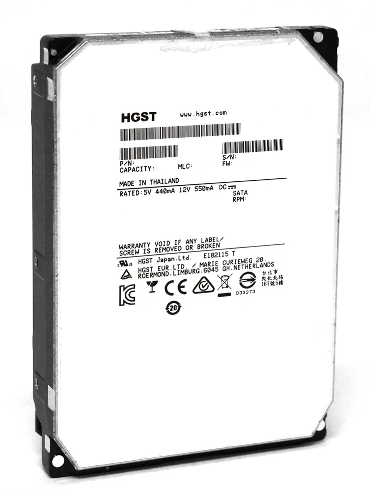 HGST σκληρός δίσκος Ultrastar He8 3.5", 6TB, 7200RPM, 128MB, 6Gb/s, Factory Recertified
