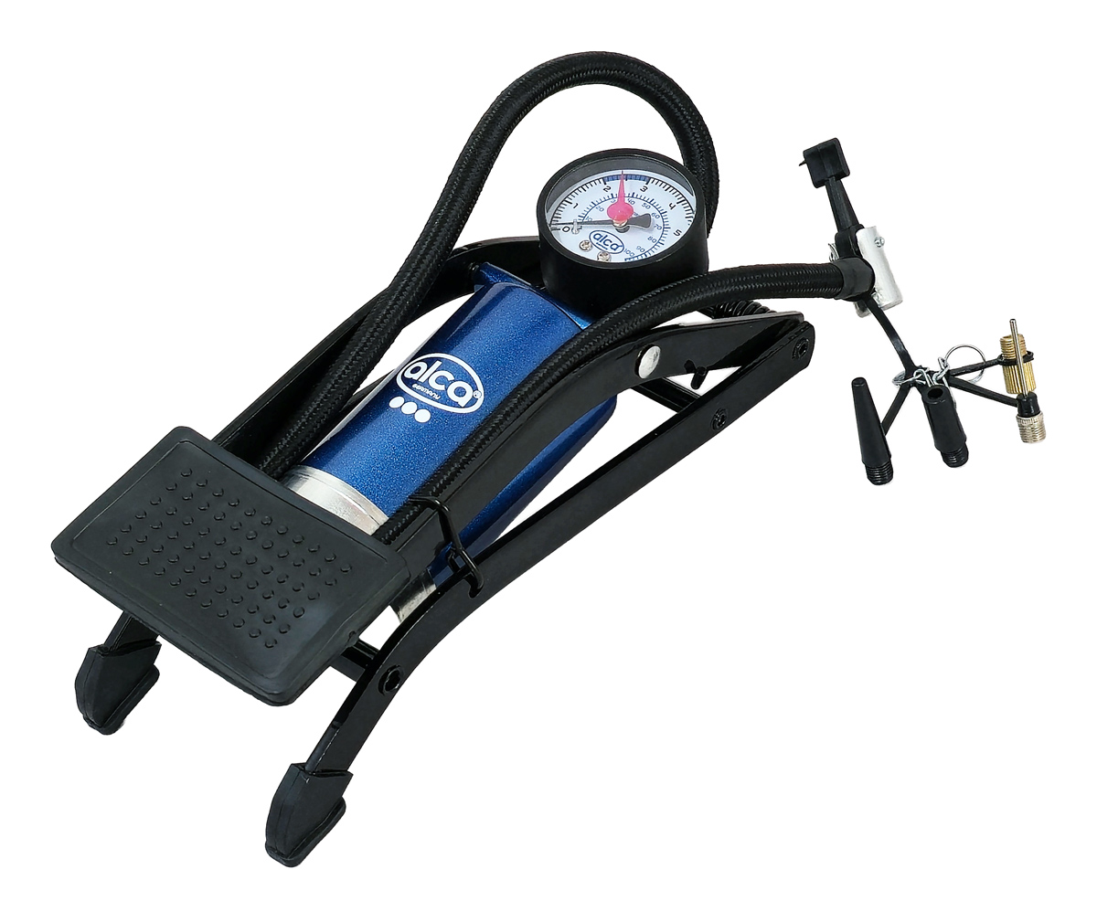 ALCA τρόμπα ποδιού 201200 με μανόμετρο, 100PSI, μπλε - Image 2