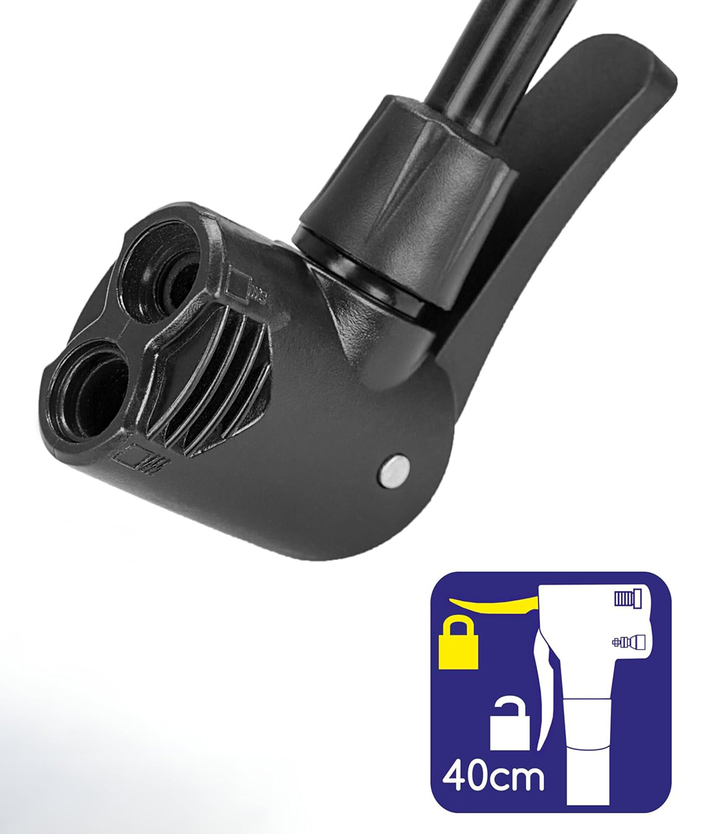 ALCA τρόμπα ποδιού 201300 με μανόμετρο, 160PSI, μπλε - Image 6