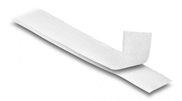 DELOCK ταινία τύπου Velcro 20919, heavy duty, 5mx20mm, λευκή - Image 2