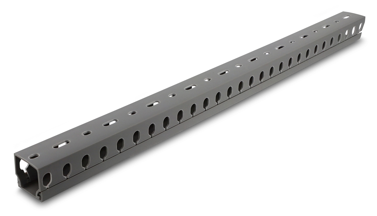 DELOCK cable management 22028, πλαστικό, 30x30mm, 1m, γκρι