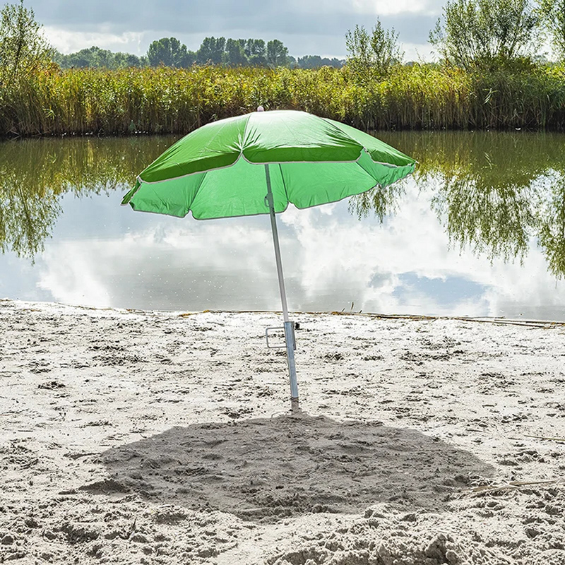 PROPLUS βάση ομπρέλας παραλίας 360816 για κοντάρι διαμέτρου 31-35mm, μεταλλική, ασημί - Image 2