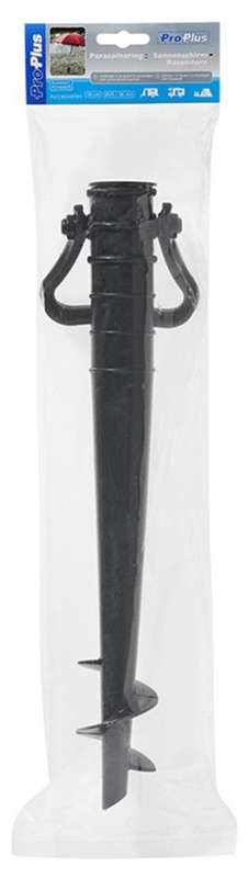 PROPLUS βάση ομπρέλας παραλίας 360819, κοντάρι διαμέτρου 25-36mm, μαύρη - Image 6