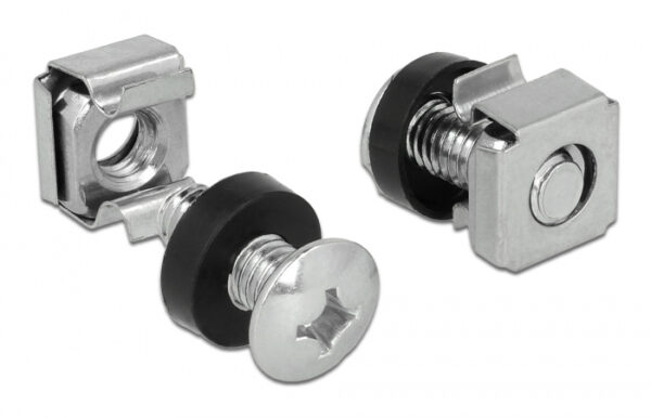 DELOCK σετ βίδες με παξιμάδια 42420 για rack, M6/16mm, 20τμχ - Image 2