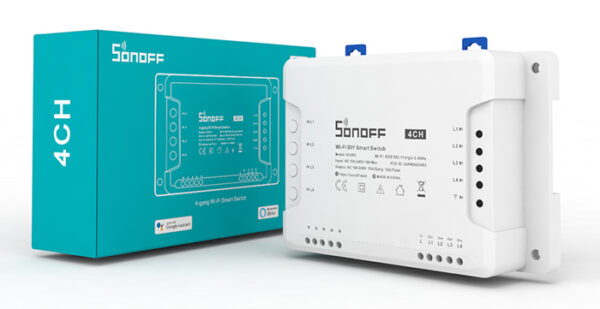 SONOFF Smart Διακόπτης WiFi 4CH R3, 4 θέσεων, 16A, λευκός - Image 3