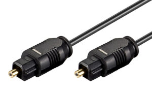 GOOBAY καλώδιο ήχου Toslink 50447, gold plated, 2.2mm, 2m, μαύρο