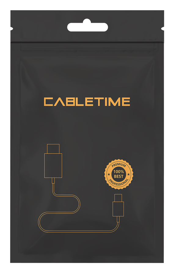 CABLETIME καλώδιο HDMI 2.1 CT-HM8K, 8K/60Hz, 48Gbps, 28AWG, 2m, μαύρο - Image 6