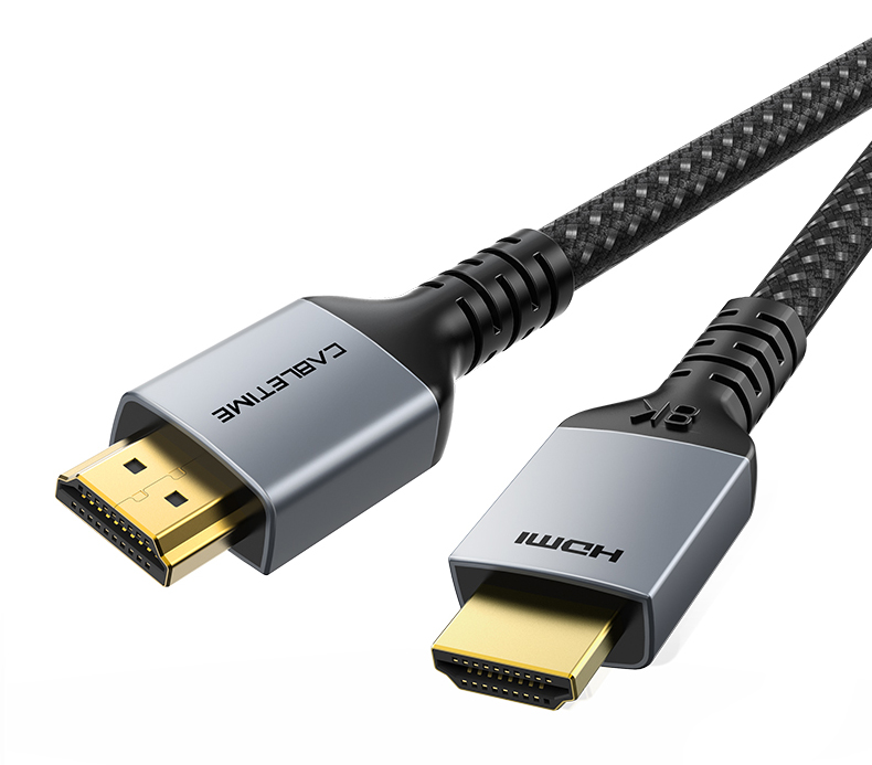 CABLETIME καλώδιο HDMI 2.1 CT-HM8K, 8K/60Hz, 48Gbps, 28AWG, 2m, μαύρο