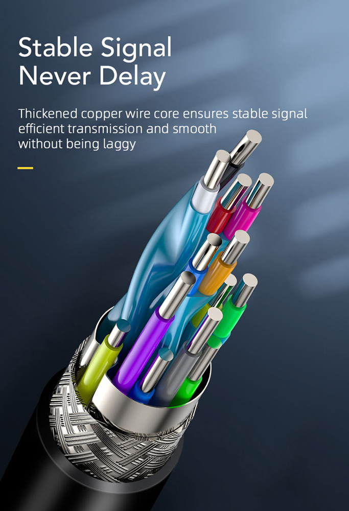 CABLETIME καλώδιο HDMI CT-HE19G με Ethernet, 4K/60Hz, 18 Gbps, 1m, λευκό - Image 3