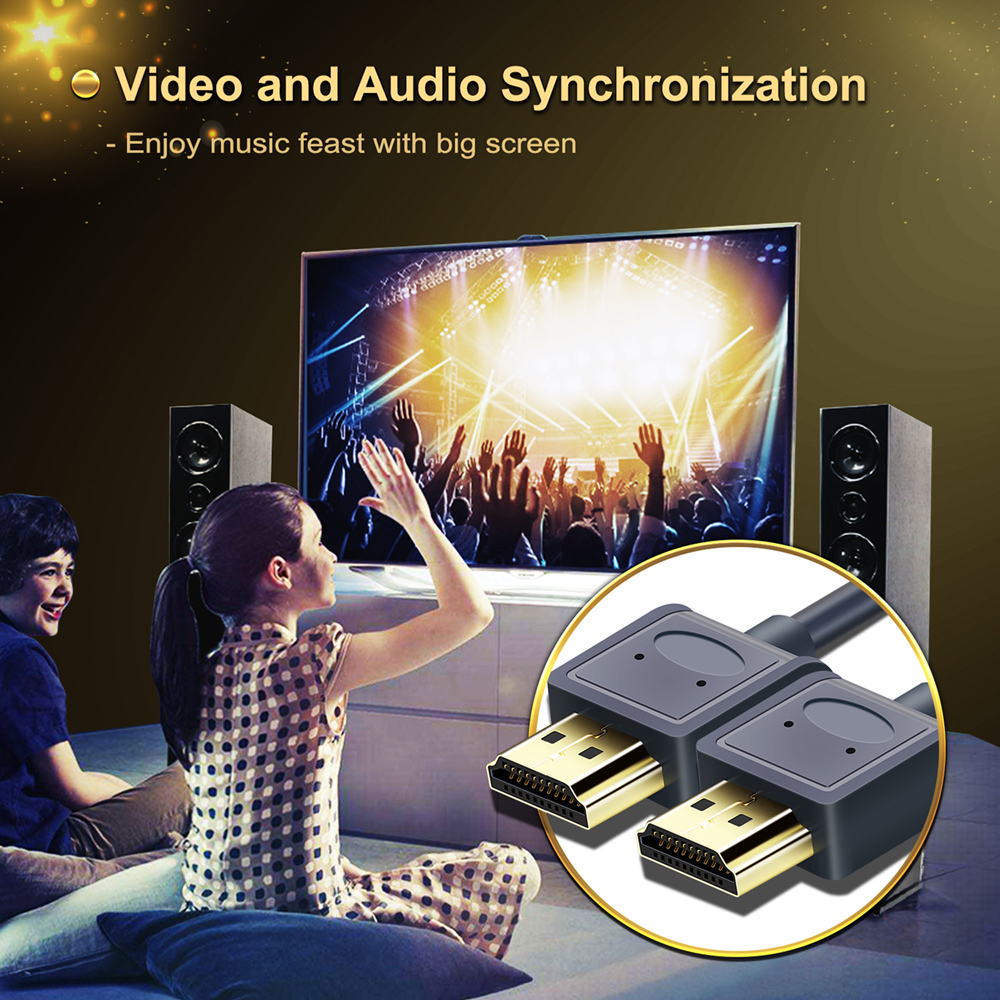 CABLETIME καλώδιο HDMI AV540-USHEAAG με Ethernet, slim, 4K/60Hz, 18 Gbps, 1m, μπλε - Image 2