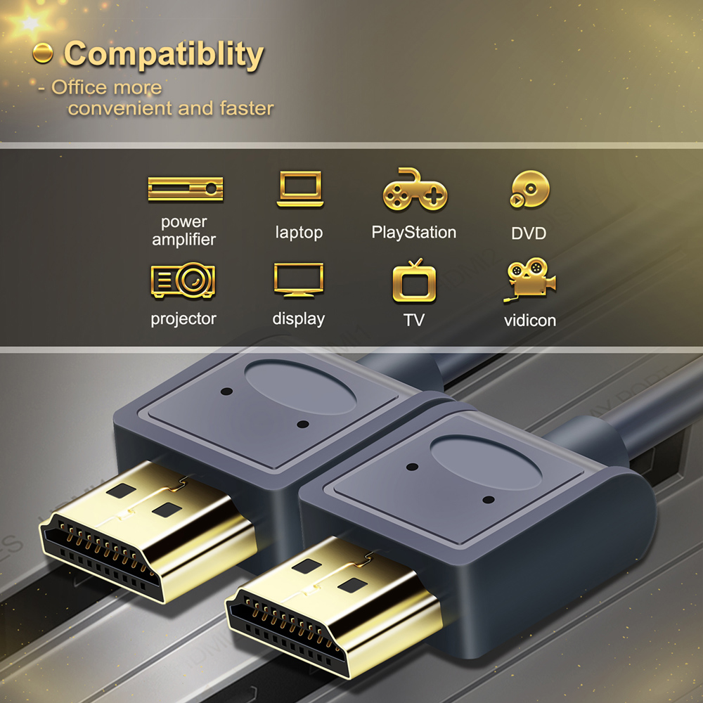CABLETIME καλώδιο HDMI AV540-USHEAAG με Ethernet, slim, 4K/60Hz, 18 Gbps, 1m, μπλε - Image 5