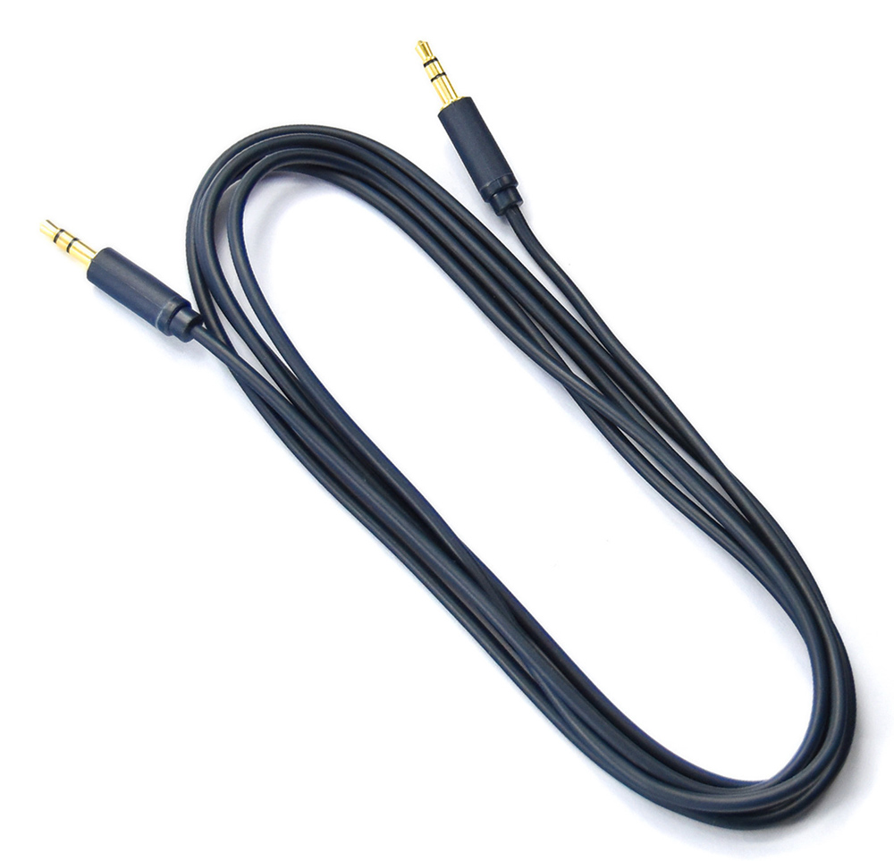 CABLETIME καλώδιο ήχου 3.5mm CT-AV301-H11G, gold plated, 1m, μπλε - Image 2