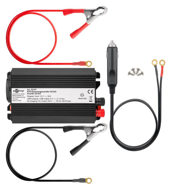 GOOBAY inverter αυτοκινήτου 52767, 12V σε 230V, 300W - Image 4