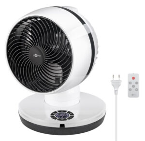 GOOBAY ανεμιστήρας δαπέδου 59515 με χειριστήριο, 23cm, 70W, λευκός
