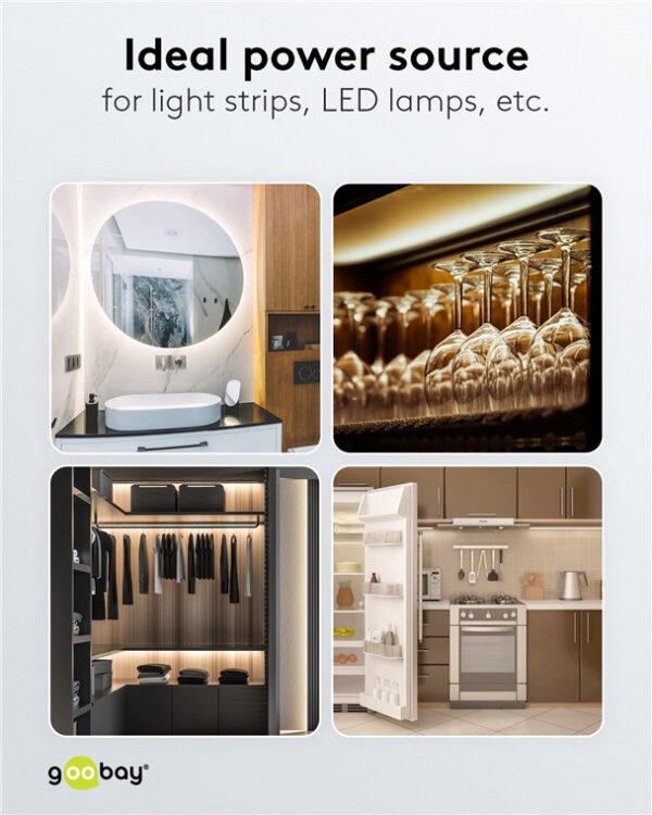 GOOBAY μετασχηματιστής LED 59575, 12V/1A, 12W, IP65 - Image 5