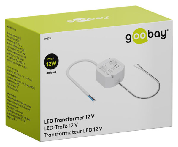 GOOBAY μετασχηματιστής LED 59575, 12V/1A, 12W, IP65 - Image 8