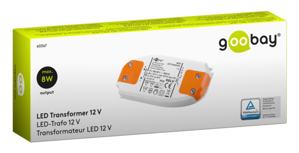 GOOBAY μετασχηματιστής LED 60367, 12V, 8W, IP20 - Image 3