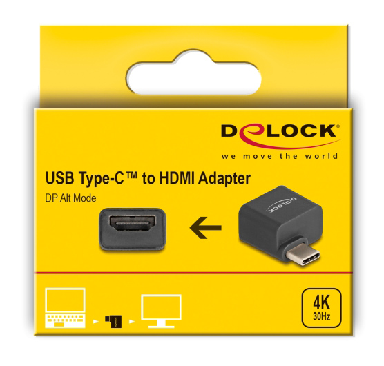 DELOCK αντάπτορας USB-C σε HDMI 64256, 4K/30Hz, μαύρος - Image 5