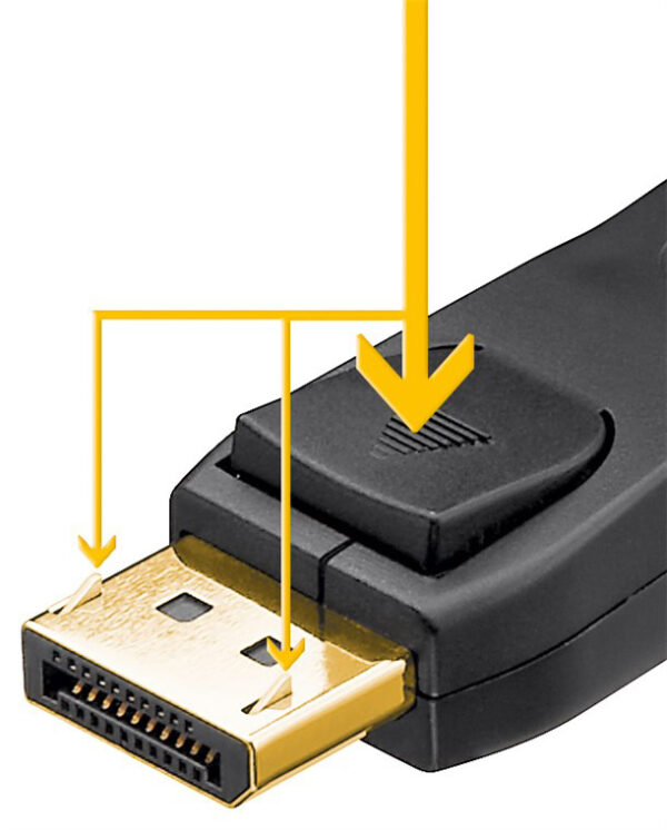 GOOBAY καλώδιο DisplayPort 65809 Certified, 8K/60Hz 32.4 Gbps, 2m, μαύρο - Image 3