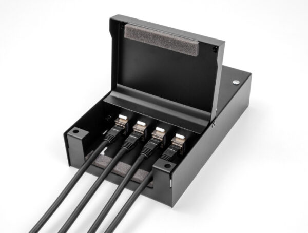 DELOCK κυτίο ένωσης 4 θυρών 66235 για Keystone modules, μαύρο - Image 2