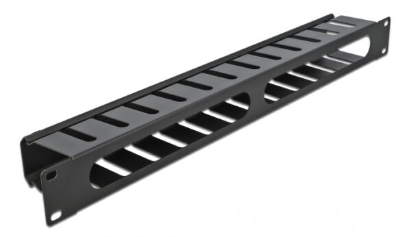 DELOCK cable management 66550 για rack 19"/1U, μεταλλικό, μαύρο - Image 3