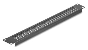 DELOCK κάλυμμα panel 66488 για 19"/1U rack, με αεραγωγούς, μαύρο