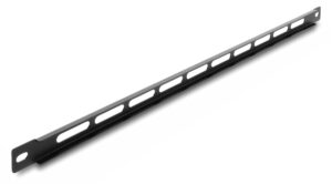 DELOCK cable management panel 67459 για rack 19", 0.5U, βάθος 9mm, μεταλλικό, μαύρο