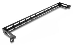 DELOCK cable management panel 67462 για rack 19", 0.5U, βάθος 80mm, μεταλλικό, μαύρο