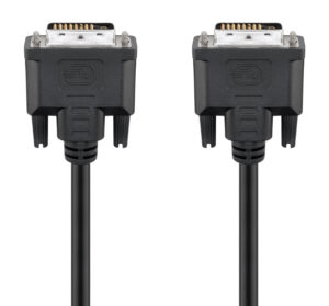 GOOBAY καλώδιο DVI-D 24+1 68084, 30AWG, Full HD, 5m, μαύρο