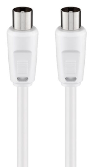 GOOBAY καλώδιο κεραίας αρσενικό 68149, <70dB, CCS, 5m, λευκό