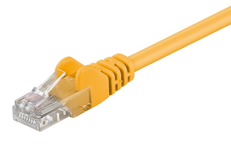 GOOBAY καλώδιο δικτύου 68356, CAT 5e U/UTP, CCA, 2m, κίτρινο