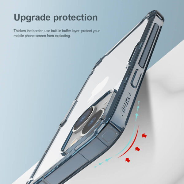 NILLKIN θήκη Nature Pro για Apple iPhone 14 Plus, μπλε & διάφανη - Image 3