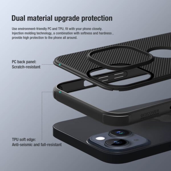 NILLKIN θήκη Super Frosted Shield Pro για iPhone 14 Plus, μαύρο - Image 3