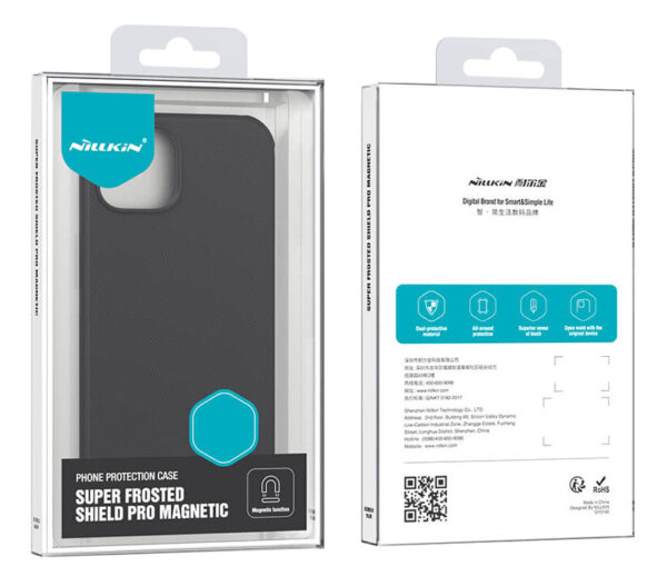 NILLKIN θήκη Super Frosted Shield Pro Magnetic για iPhone 15 Pro, μπλε - Image 5