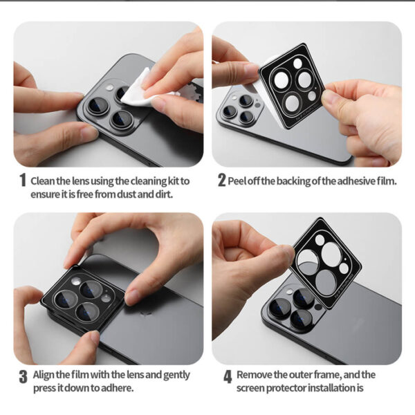 NILLKIN tempered glass CLRFilm κάμερας για iPhone 15/15 Plus - Image 5