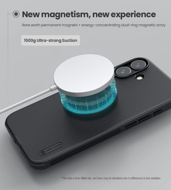 NILLKIN θήκη Super Frosted Shield Pro Magnetic για iPhone 16, μαύρη - Image 2