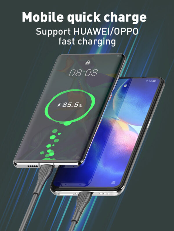 LDNIO καλώδιο USB-C σε USB-C LC671C, 65W PD, 1m, γκρι - Image 2
