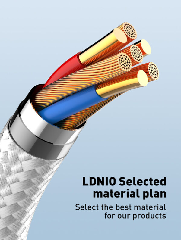 LDNIO καλώδιο USB-C σε USB-C LC861C, 65W PD, 1m, γκρι - Image 4