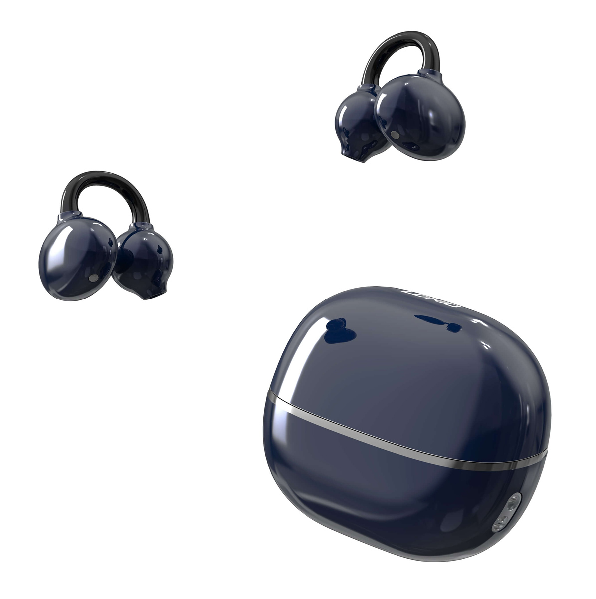 LDNIO earphones με θήκη φόρτισης T09, OWS, Φ10mm, 35/400mAh, μπλε - Image 7