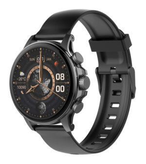 LDNIO smartwatch SW01, heart rate, 1.58" AMOLED, lP68, μαύρο