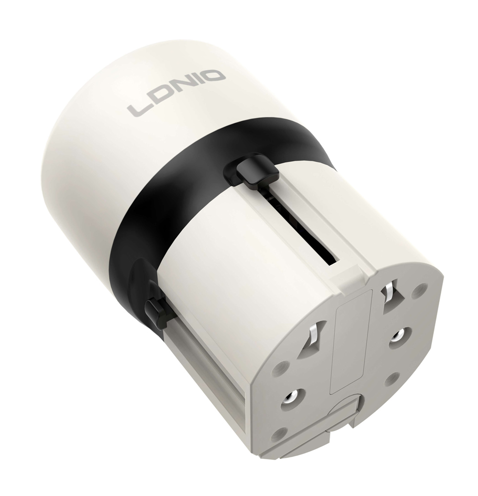 LDNIO φορτιστής τοίχου Q2319 με καλώδιο USB-C, EU/UK/US/AU βύσμα, USB/USB-C, 30W, γκρι - Image 6