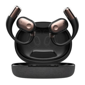 LDNIO earphones με θήκη φόρτισης T11, OWS, Φ15mm, 50/450mAh, μαύρα