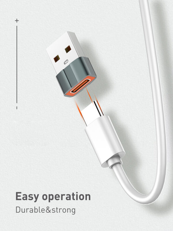 LDNIO αντάπτορας USB σε USB-C LC150, αρσενικό σε θηλυκό, γκρι - Image 5
