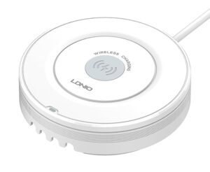 LDNIO σταθμός φόρτισης AW003, USB-C/3x USB/wireless, 32W, PD/QC, λευκός