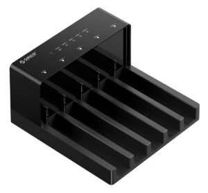 ORICO docking station για 2.5" ή 3.5" SATA HDD/SSD 6558US3-C, 5 θέσεων, 5Gbps, clone function, μαύρο