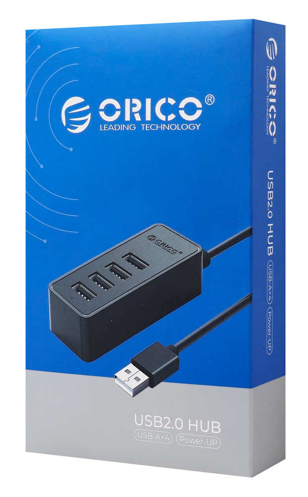ORICO USB hub W5P-U2, 4x θυρών, USB 2.0, 480Mbps, USB σύνδεση, 1m καλώδιο, μαύρο - Image 5