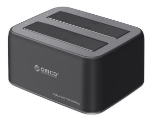 ORICO docking station για 2.5" ή 3.5" SATA HDD/SSD 6829C3-V1, 2 θέσεων, 5Gbps, μαύρο