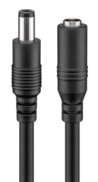 GOOBAY καλώδιο προέκτασης τροφοδοσίας 71399, 5.5x2.1mm, 3m, μαύρο - Image 7